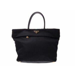 Prada black Tessuto nylon tote bag